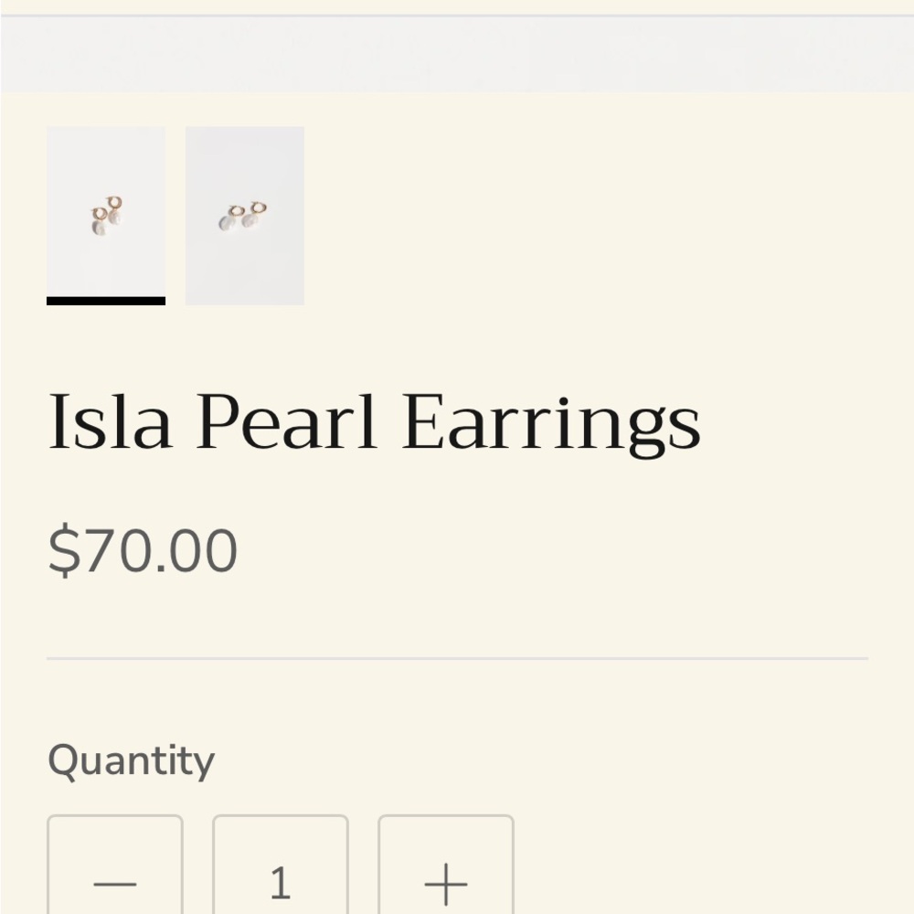 Isla Pearl Earrings - Elegant Gold and White